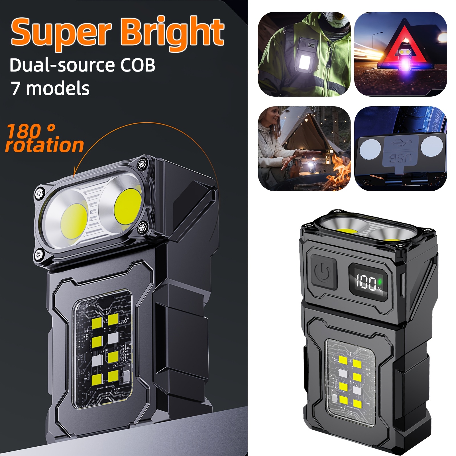 Outdoor Camping Glamping - 2/1Pcs Portable Flashlight Super Bright MINI