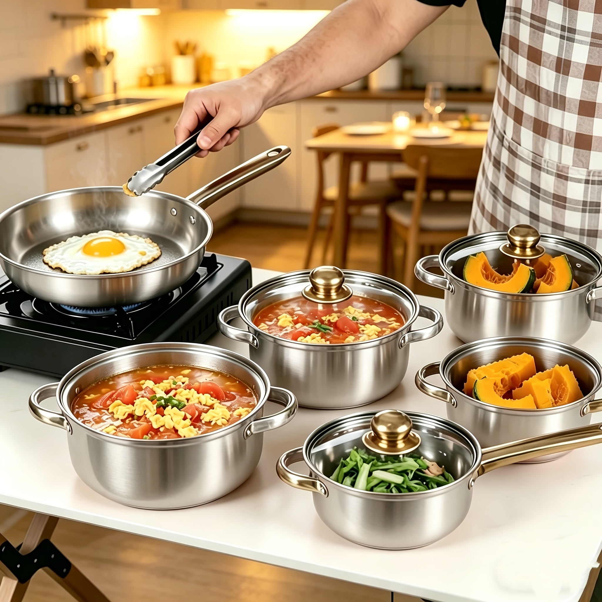 12-Piece Heavy-Duty Stainless  - Outdoor Camping Set recensione e prezzo