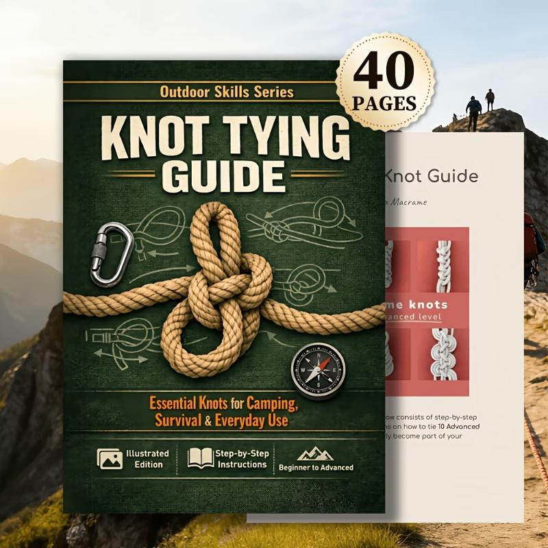 Essential Knot Tying Guide Boo - Outdoor Camping Essentials recensione e prezzo