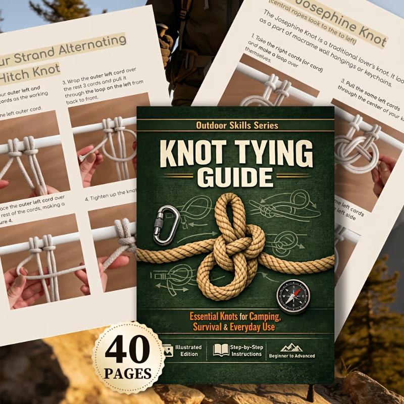 Essential Knot Tying Guide Boo - Outdoor Camping Essentials recensione e prezzo