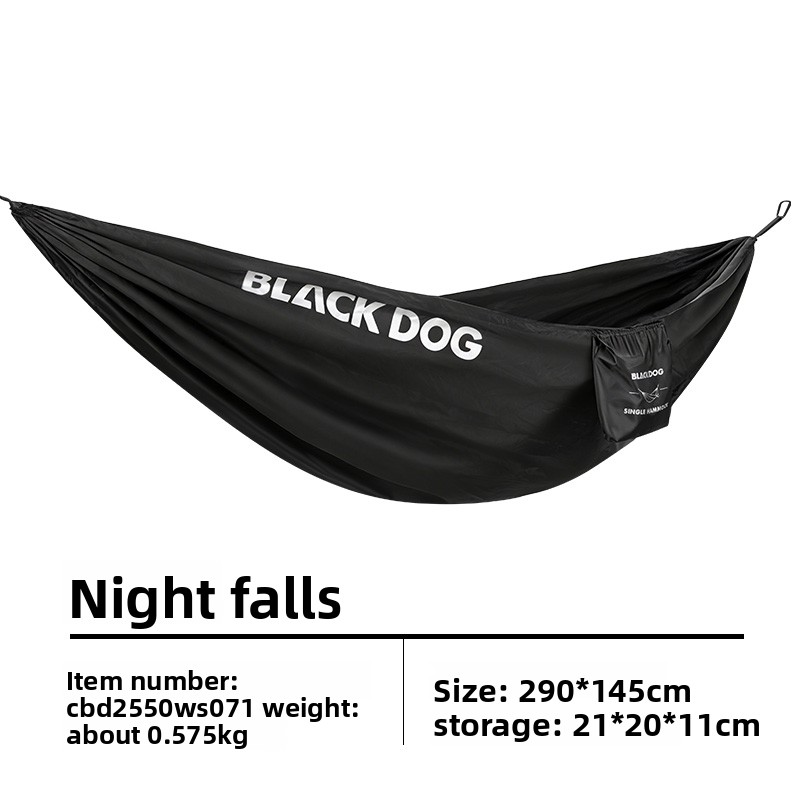 Black Dog Solid Color Parachut - Outdoor Camping Hammock recensione e prezzo