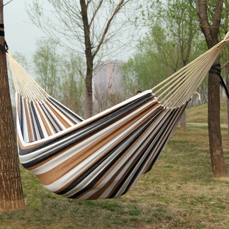 Canvas No Wooden Stick Hammock - Outdoor Camping Hammock recensione e prezzo