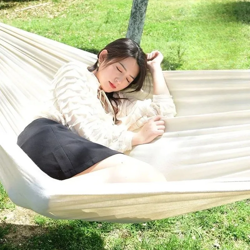 Canvas No Wooden Stick Hammock - Outdoor Camping Hammock recensione e prezzo