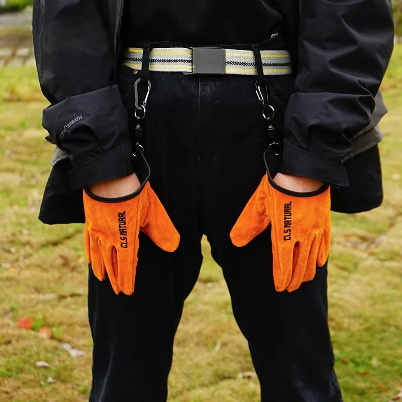 Heat Resistant BBQ Gloves Cowh - Outdoor Camping Fire recensione e prezzo