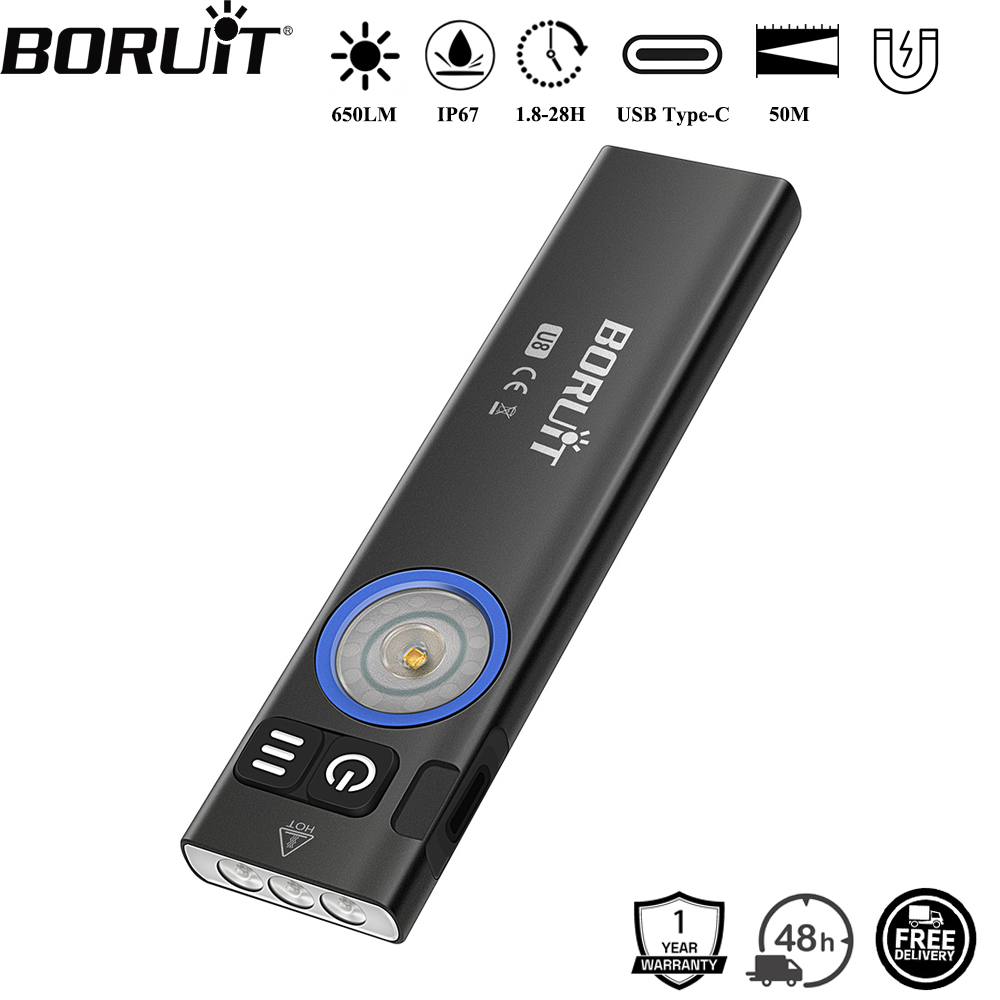 BORUiT U8 650LM EDC LED Flashl - Outdoor Camping Glamping recensione e prezzo