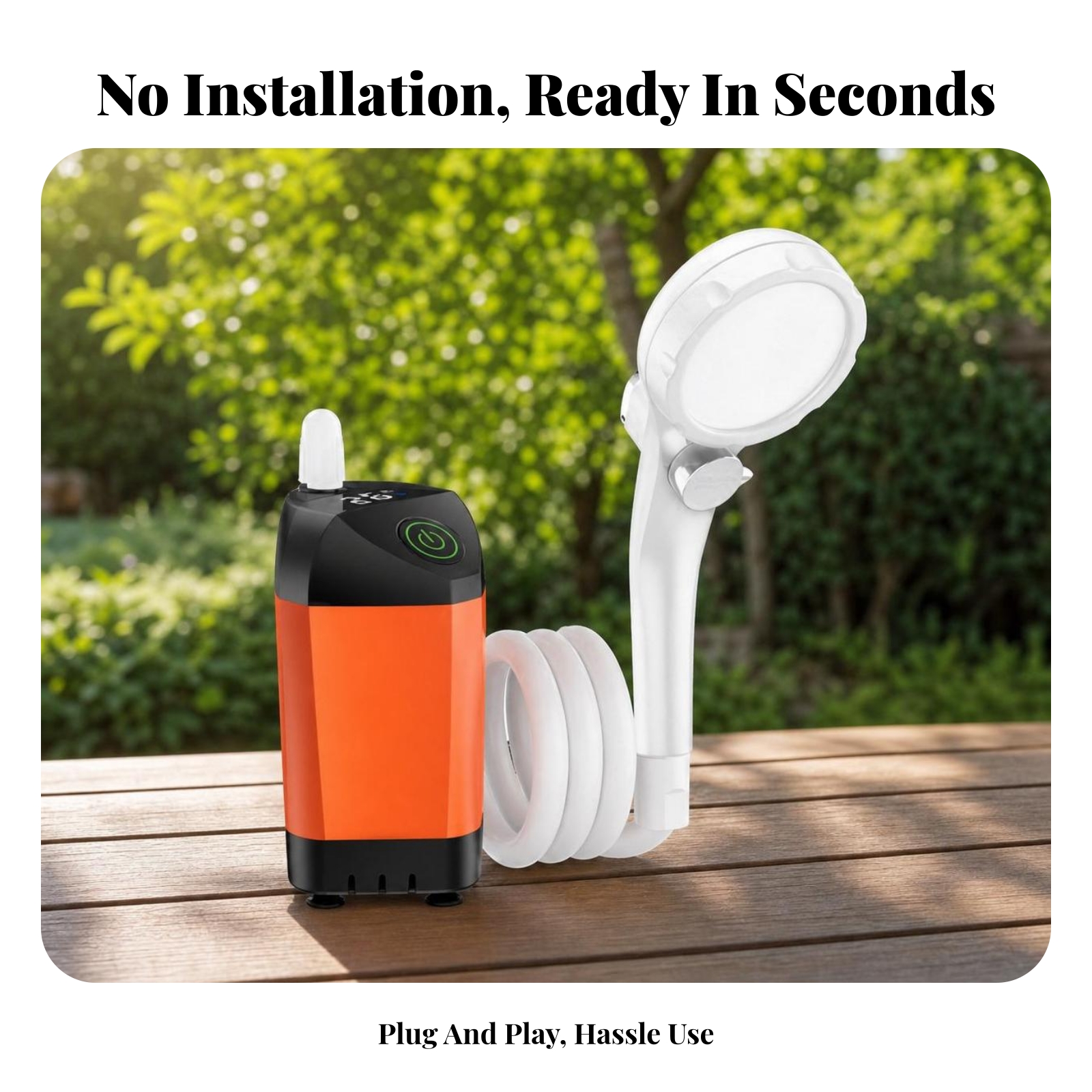 Portable Shower USB Charging H - Outdoor Camping Set recensione e prezzo
