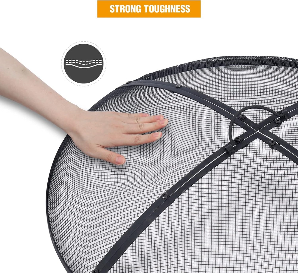 30 Inch Fire Pit Screen with H - Outdoor Camping Fire recensione e prezzo
