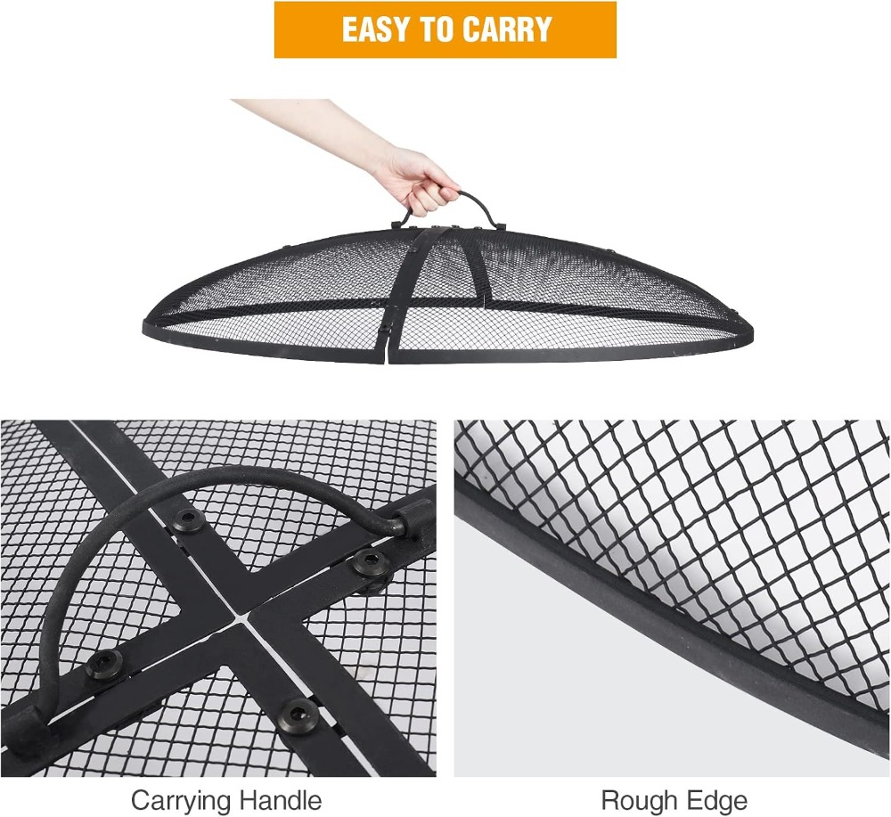 30 Inch Fire Pit Screen with H - Outdoor Camping Fire recensione e prezzo