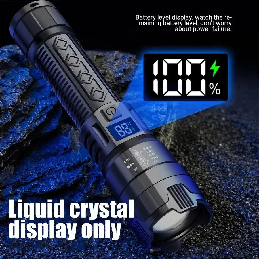 Tactical LED Flashlight 2000LM - Outdoor Camping Glamping recensione e prezzo