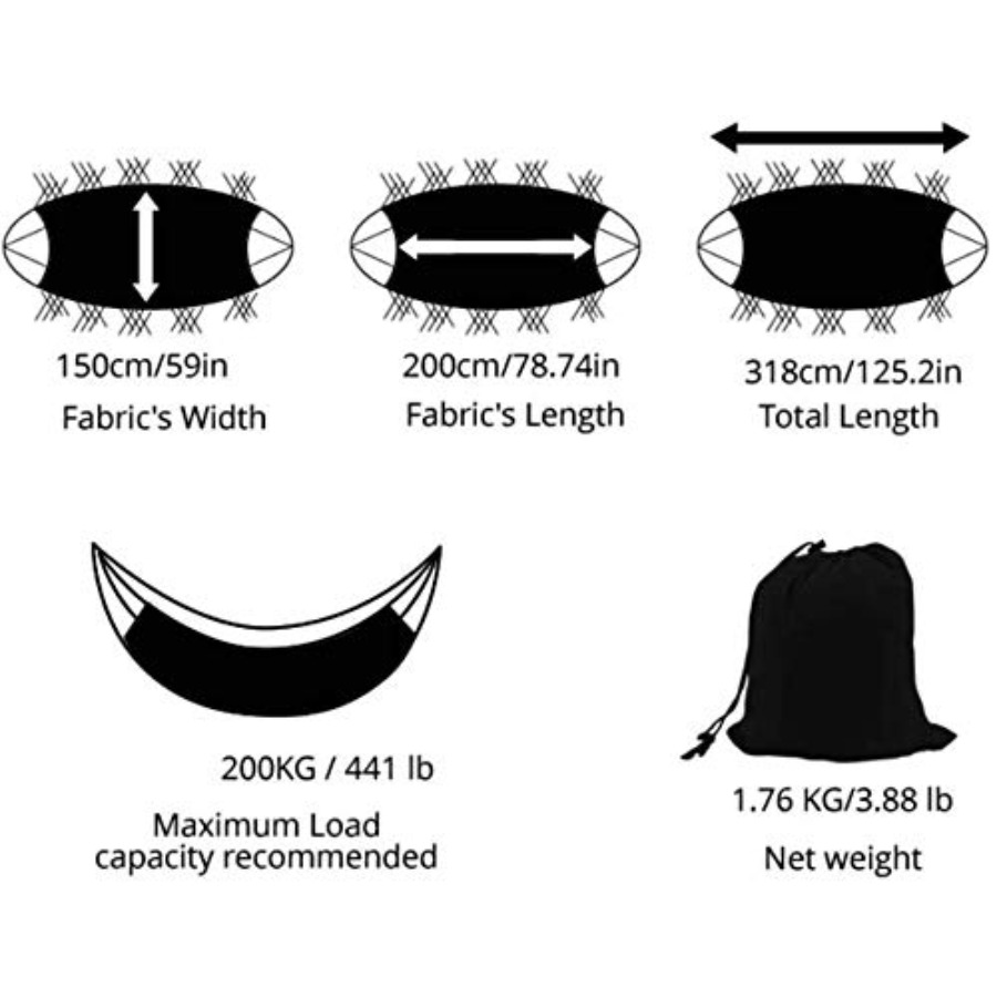 Hammock Double Hammocks for Ou - Outdoor Camping Hammock recensione e prezzo