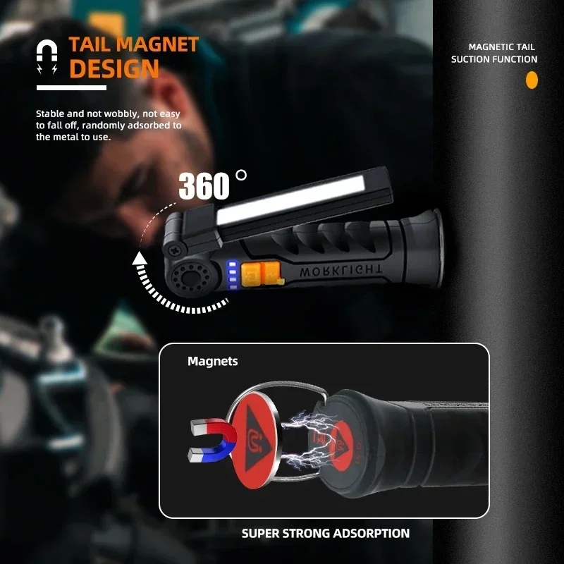 Portable COB LED Flashlight US - Outdoor Camping Lighting recensione e prezzo