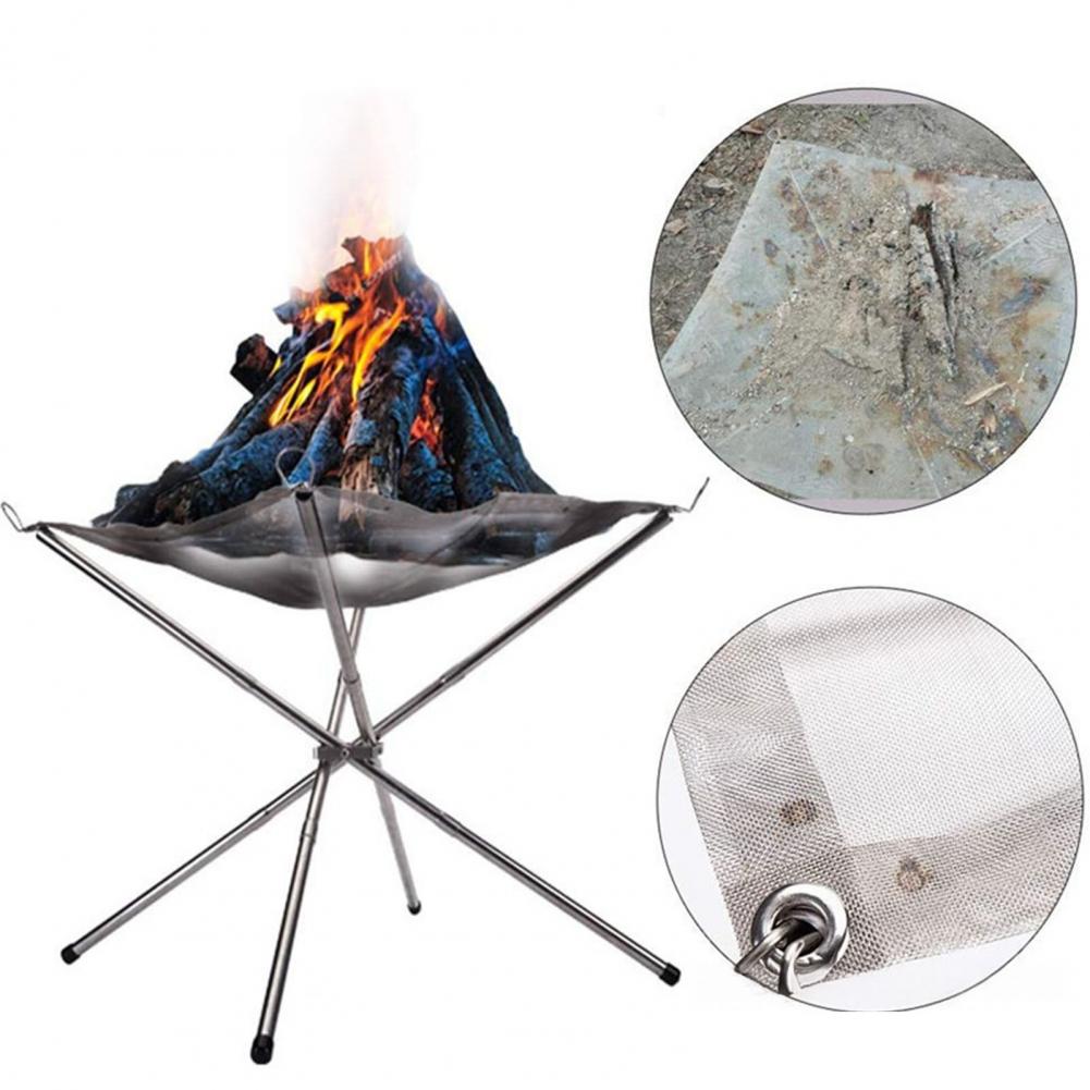 Folding Portable Steel Mesh Ca - Outdoor Camping Fire recensione e prezzo