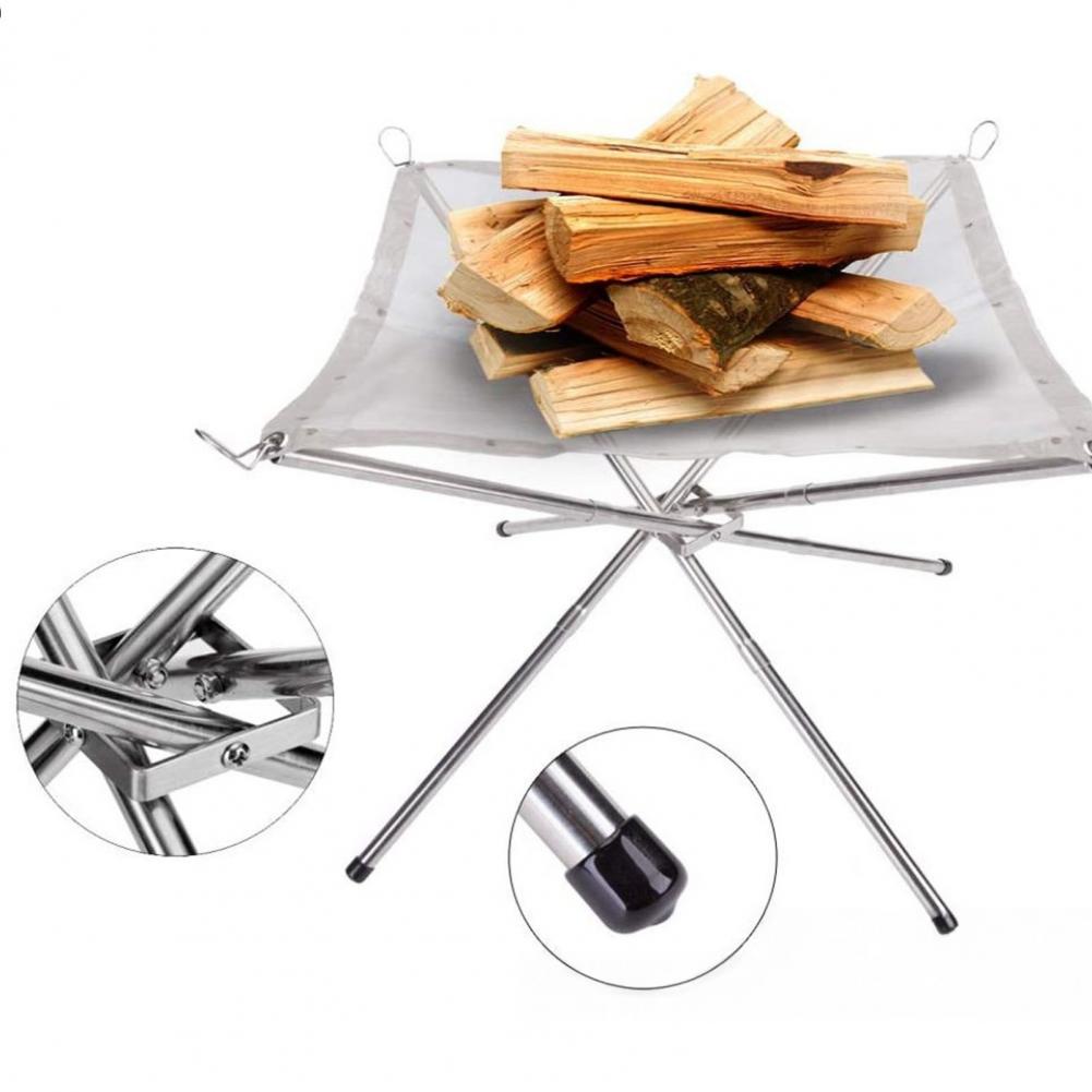Folding Portable Steel Mesh Ca - Outdoor Camping Fire recensione e prezzo