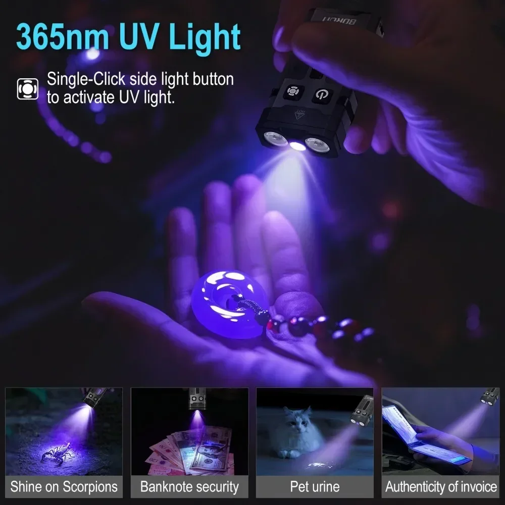 BORUiT EV20 1100LM EDC UV Keyc - Outdoor Camping Glamping recensione e prezzo