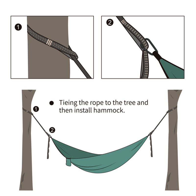 2pcs Hammock Straps High Load  - Outdoor Camping Hammock recensione e prezzo