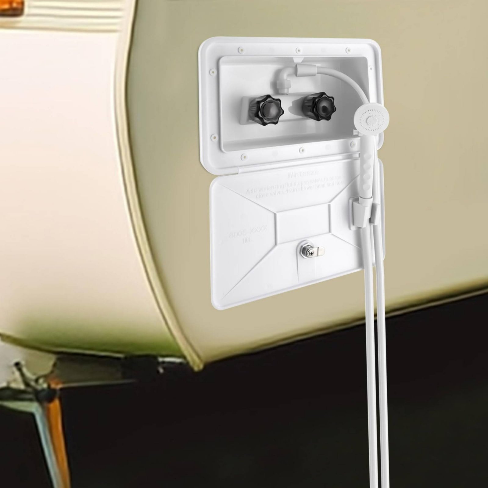RV Exterior Shower Box Compact - Outdoor Camping Set recensione e prezzo