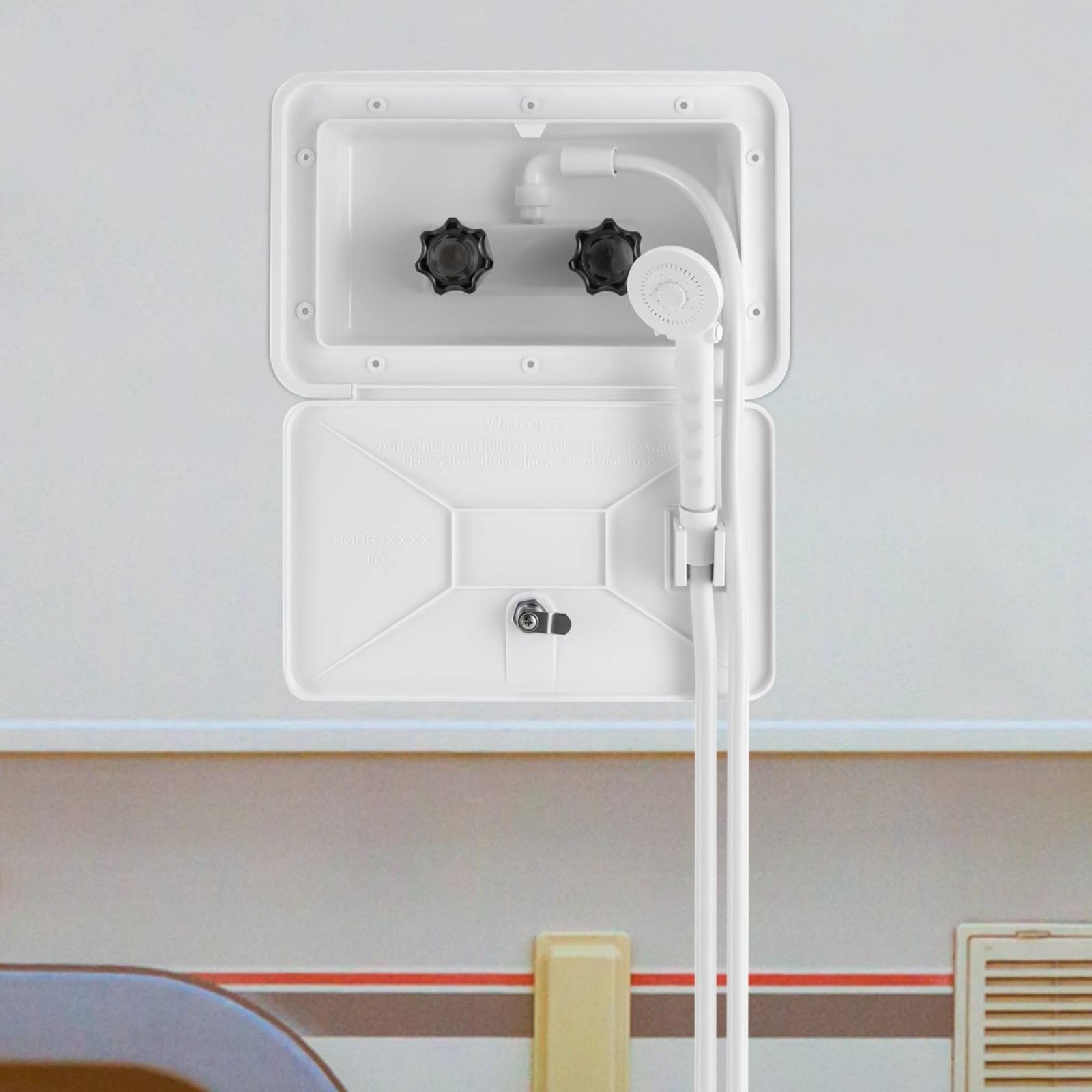 RV Exterior Shower Box Compact - Outdoor Camping Set recensione e prezzo