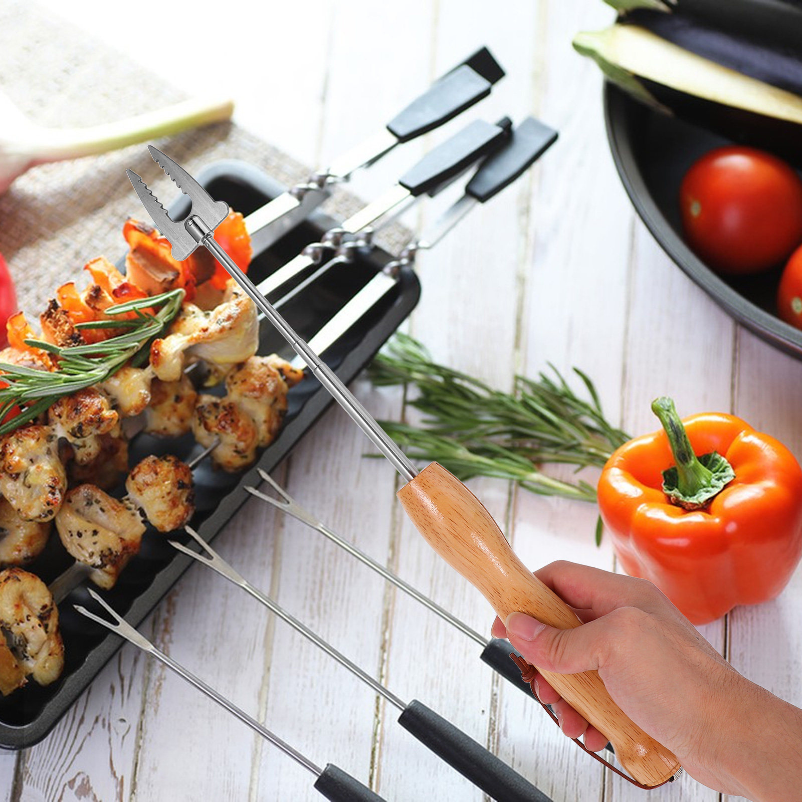 Stainless Steel Extendable Bbq - Outdoor Camping Fire recensione e prezzo