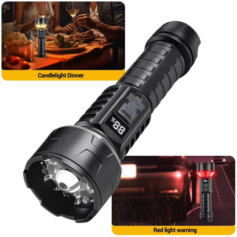 COB LED Flashlight Rechargeabl - Outdoor Camping Lighting recensione e prezzo