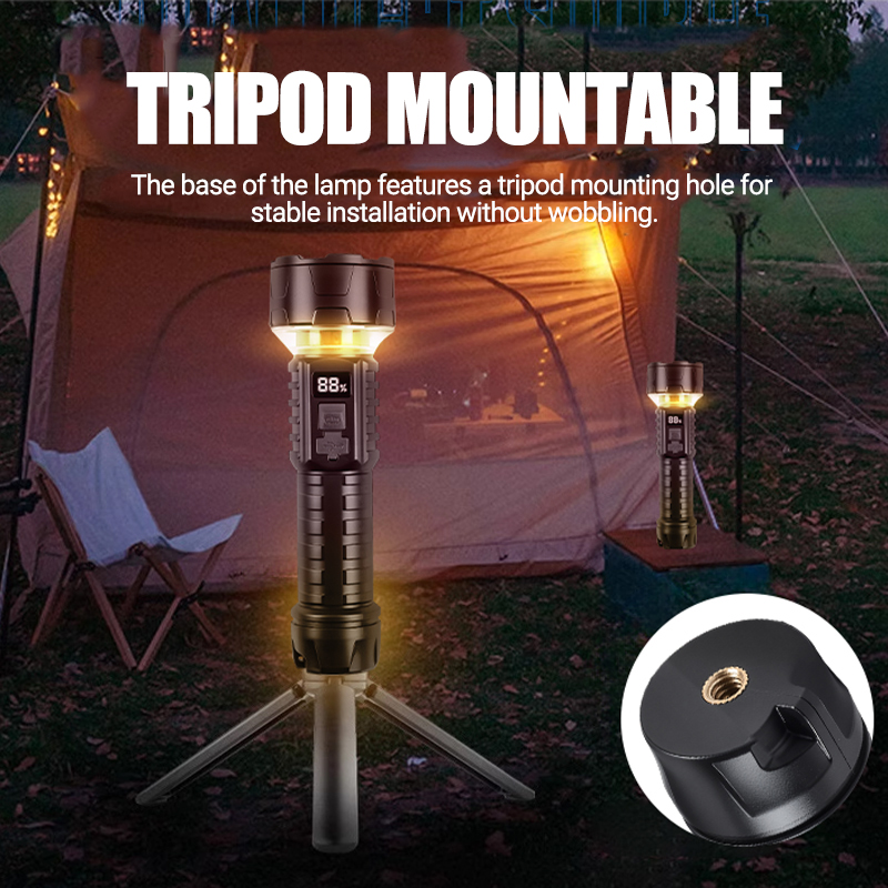 COB LED Flashlight Rechargeabl - Outdoor Camping Lighting recensione e prezzo