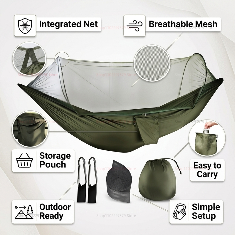 Portable outdoor camping hammo - Outdoor Camping Hammock recensione e prezzo