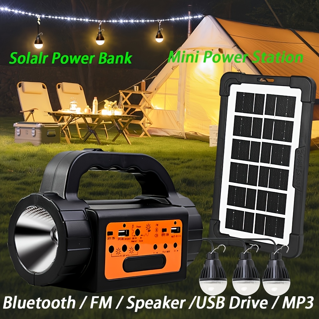 Solar Rechargeable Camping Lig - Outdoor Camping Lighting recensione e prezzo