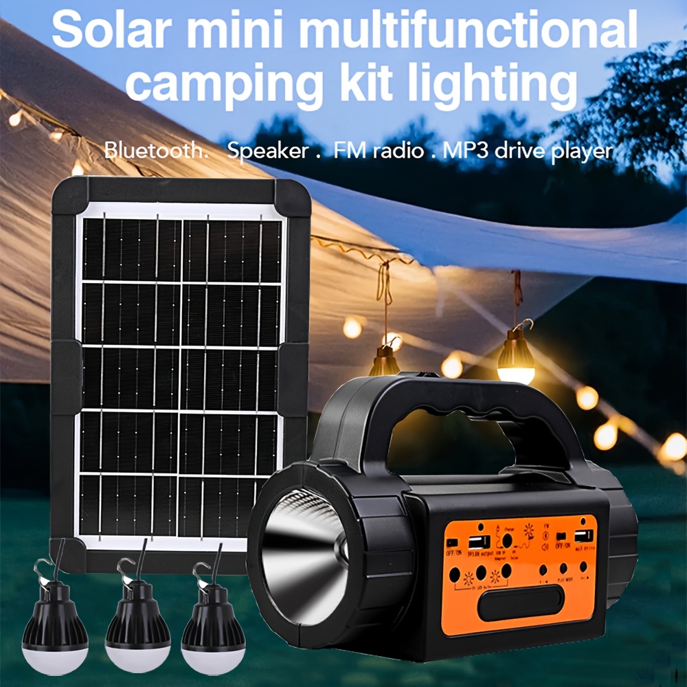 Solar Rechargeable Camping Lig - Outdoor Camping Lighting recensione e prezzo