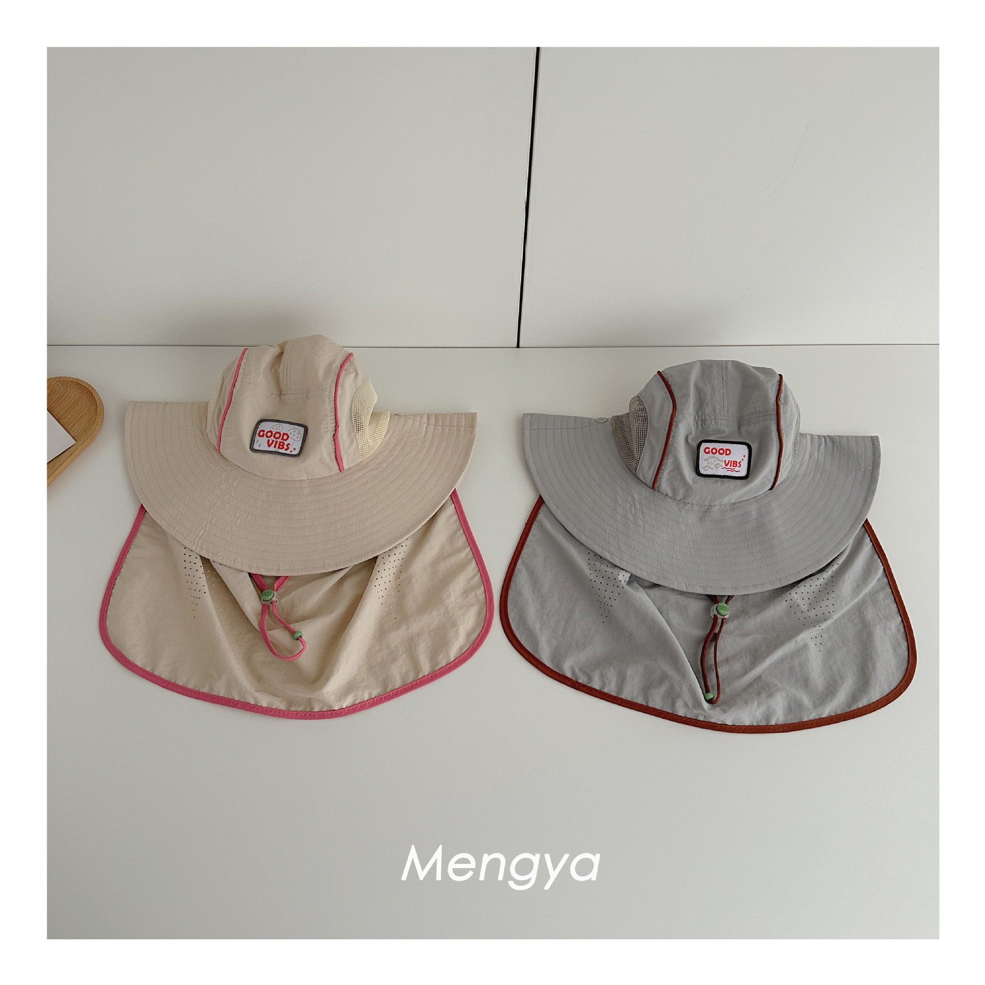 baby boys girls Stitching Mesh - Camping Outdoor Quick Drying Sun Neck Protection Cap Hat recensione e prezzo