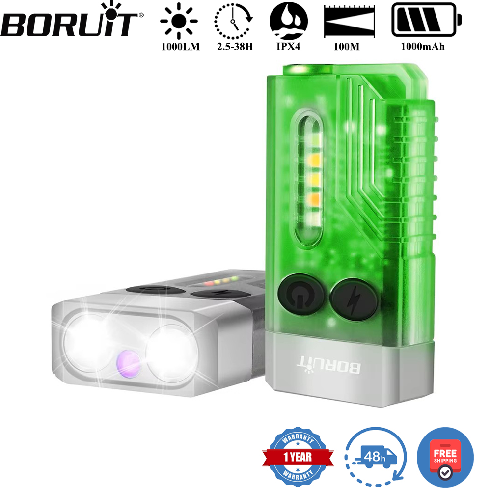 BORUiT V10 Keychain UV LED EDC - Outdoor Camping Glamping recensione e prezzo