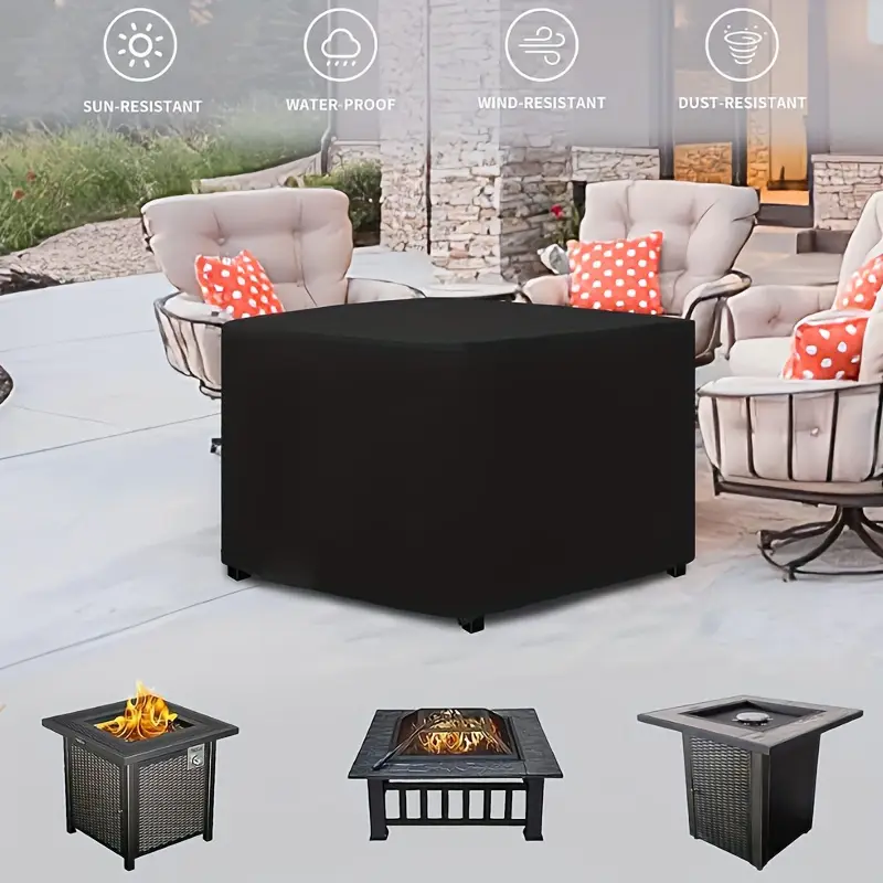 Waterproof Square Fire Pit Cov - Outdoor Camping Fire recensione e prezzo