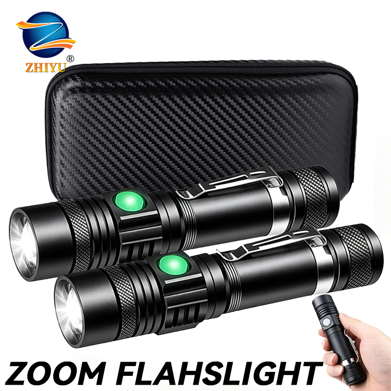 T6 LED Rechargeable Flashlight - Outdoor Camping Glamping recensione e prezzo