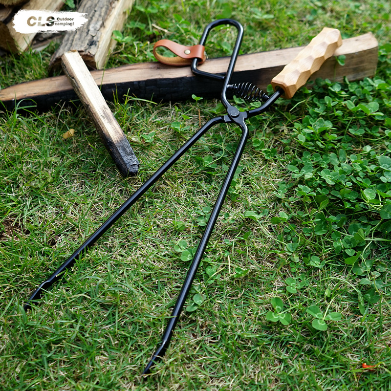 Firewood Tongs Metal Heat Resi - Outdoor Camping Fire recensione e prezzo