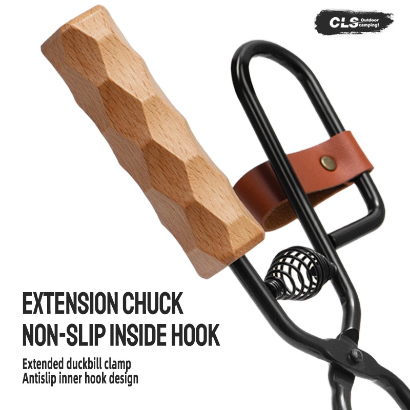 Firewood Tongs Metal Heat Resi - Outdoor Camping Fire recensione e prezzo
