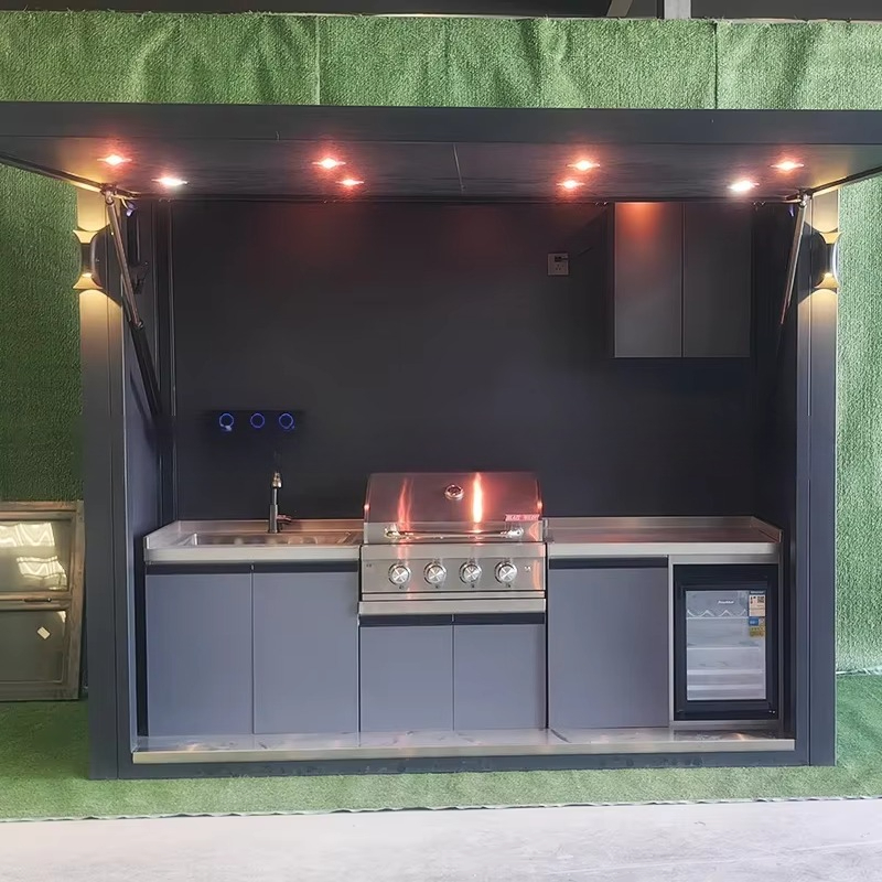 Portable Outdoor Kitchen Pod W - Outdoor Camping Kitchen Setup recensione e prezzo